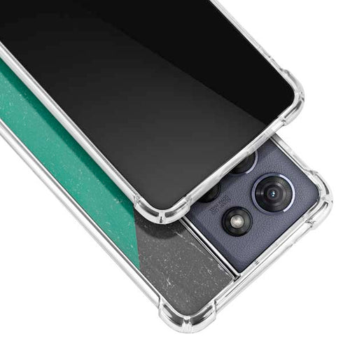 Kuwait Flag Distressed Moto G Power 5G (2025) Clear Case